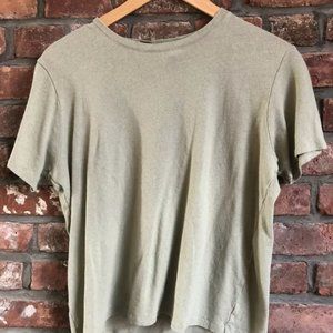 Sezane Martha Tshirt Size Medium in Khaki